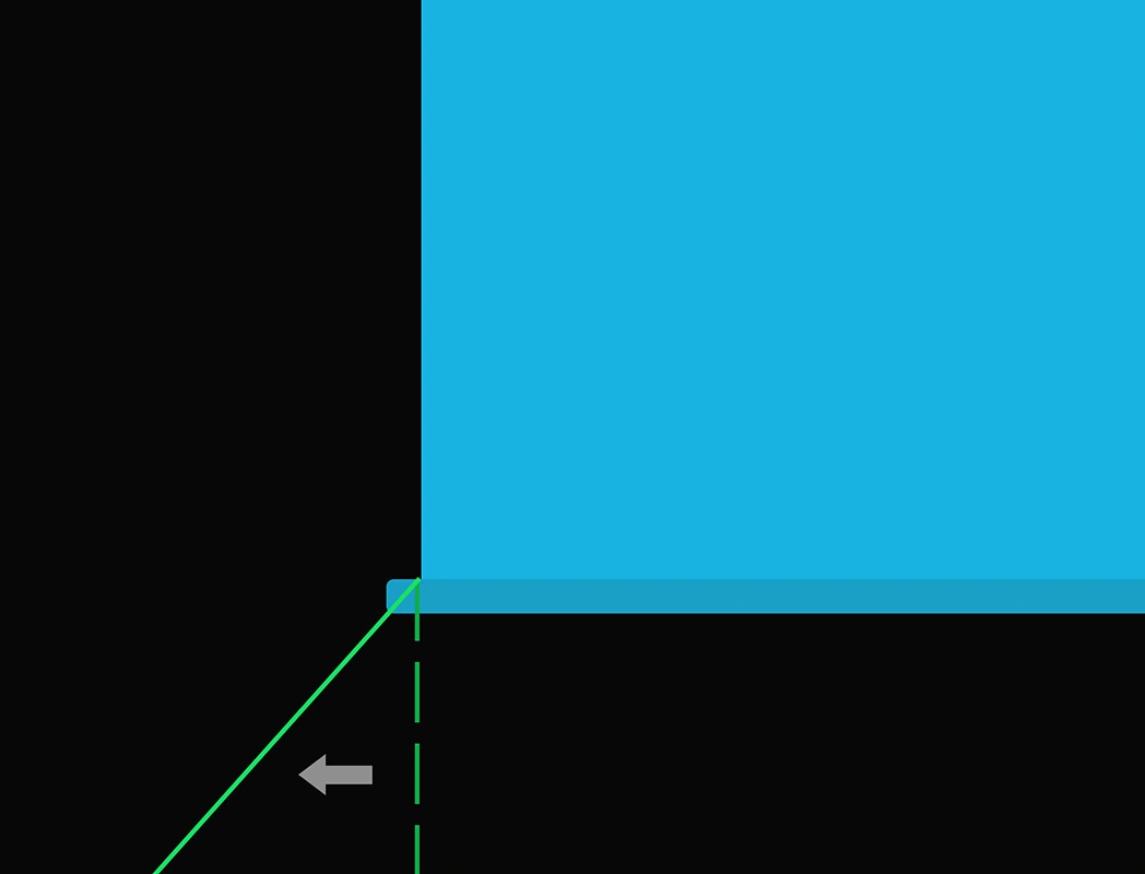 Moving the stakes outwards introduced a horizontal tension component