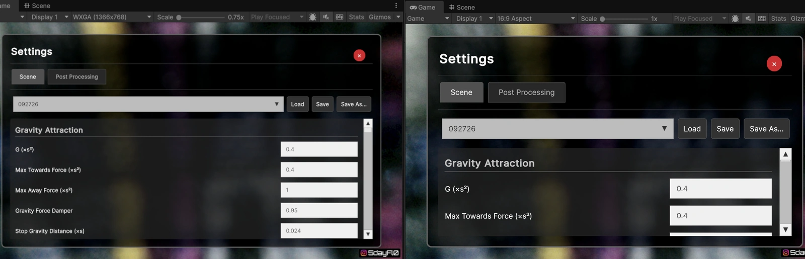 Fixed resolution (left) vs. Unfixed (right)